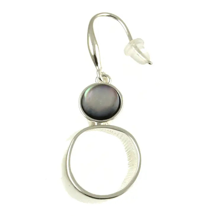 Origin Black Shell Earrings Style 6019