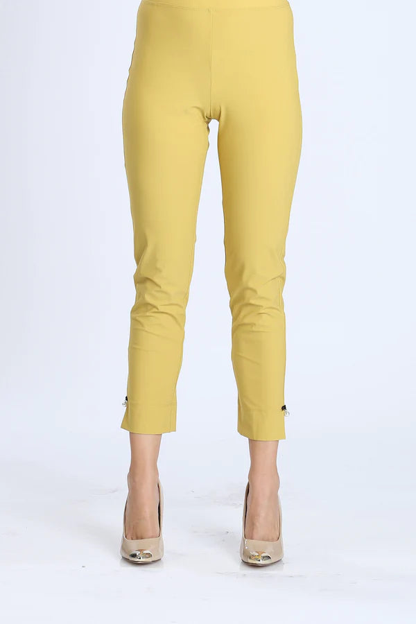 IC Collection Pearl Detail Ankle Pants Style 1005P