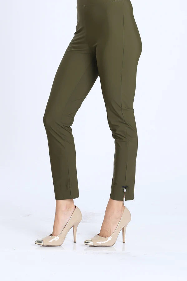 IC Collection Pearl Detail Ankle Pants Style 1005P