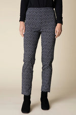 Habitat Mini Diamond Print Luxe Ponte Straight Pant 12173