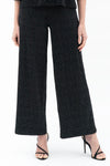 Damee 1226-BLK S25 Wide Leg Rhinestone Pants