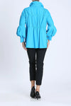 IC Collection Shirred Sleeve Zip-Up Blouson Jacket Style 1395J