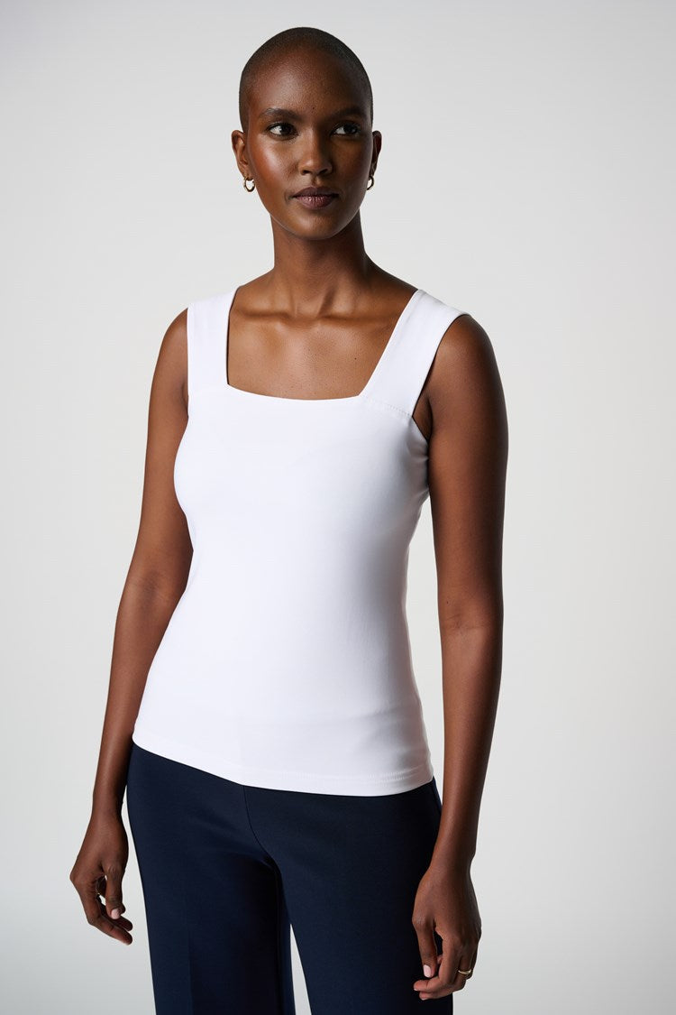 Joseph Ribkoff Classic Square Neck Cami 143132TT Black, Vanilla, White, Midnight Blue, Latte, Lipstick Red, Royal Sapphire, Mocha