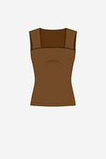 Joseph Ribkoff Classic Square Neck Cami 143132TT Nutmeg, Nightfall, True Emerald, Toffee, Kelly Green, Avocado, Opulence