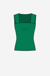 Joseph Ribkoff Classic Square Neck Cami 143132TT Nutmeg, Nightfall, True Emerald, Toffee, Kelly Green, Avocado, Opulence