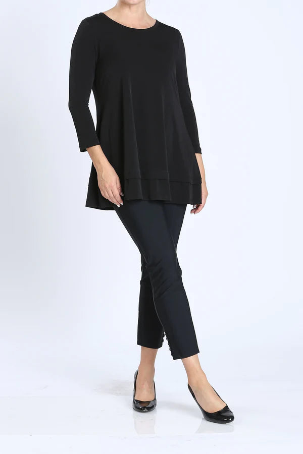 IC Collection Bottom Tuck Detailed Long Tunic Style 1484T