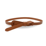 The Fitting Belt Co. Olivia - Tan Genuine Leather Knot Waist Belt