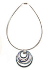 Origin N-S.Silver Circles Pendant Necklace 197 197-2 F24