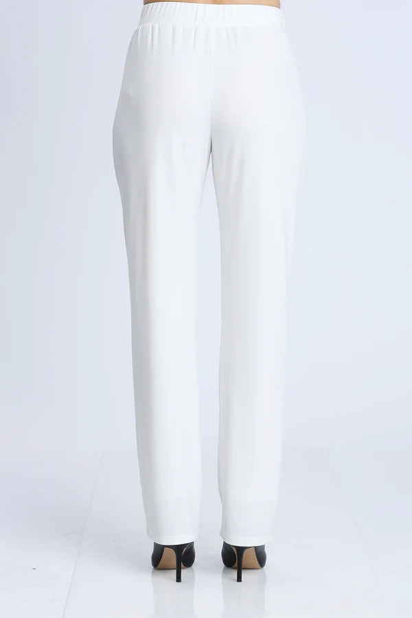 IC Collection Ivory Straight Leg Long Pants Style 1983P