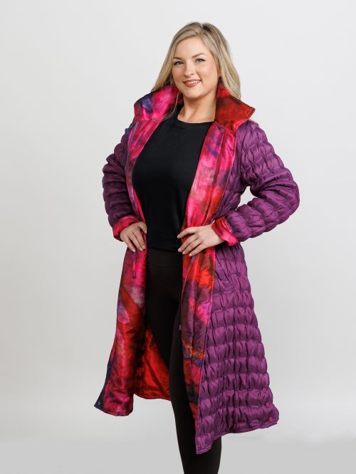 UBU CLASSIC Coat 22701 – Reversible Full Length Quilted Zip Front