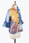 Damee Swirl print Double Organza Jacket 2398-MLT