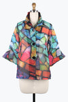 Damee Rainbow Glass Double Organza Jacket 2400-MLT