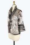 Damee 2407-SLV FLOWERS & STRIPES SOUTACHE JKT F24