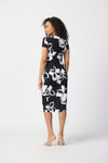 Joseph Ribkoff Floral Print Silky Knit Wrap Dress 241050