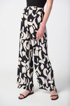 Joseph Ribkoff Abstract Print Woven Wide-Leg Pants 241097