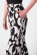 Joseph Ribkoff Abstract Print Woven Wide-Leg Pants 241097