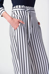 Joseph Ribkoff Striped Silky Knit Wide-Leg Pants 241135