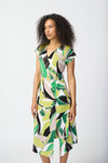 Joseph Ribkoff Tropical Print Silky Knit Dress 241201