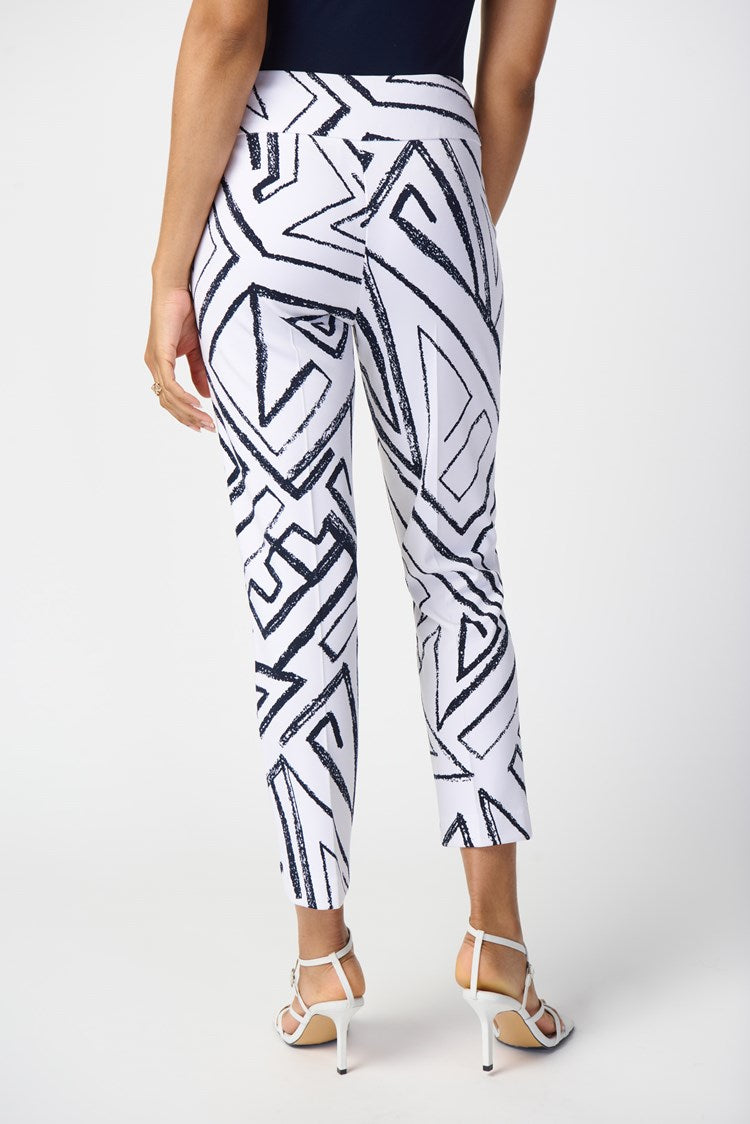 Joseph Ribkoff Geometric Print Silky Pull-On Pants 241271