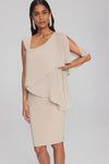 Joseph Ribkoff Silky Knit and Chiffon Sheath Dress 241721 S24