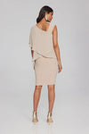 Joseph Ribkoff Silky Knit and Chiffon Sheath Dress 241721 S24