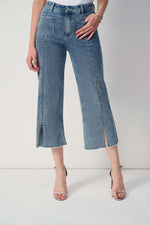 Joseph Ribkoff Culotte Jeans With Embellished Front Seam - 241903S25 - S25