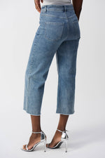 Joseph Ribkoff Culotte Jeans With Embellished Front Seam - 241903S25 - S25