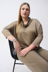 Joseph Ribkoff Satin Cowl Collar Top 243189