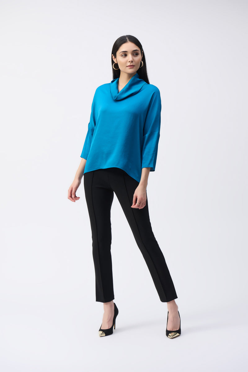 Joseph Ribkoff Satin Cowl Collar Top 243189