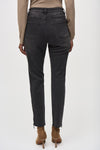 Joseph Ribkoff Denim Pants With Rhinestones and Mesh Detail 243914