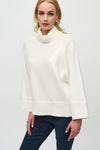 Joseph Ribkoff Sweater Knit Boxy Top With Sequins Detail 244935