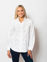 Snoskins Textured Embroidered Woven Classic Button Shirt 24509-25S