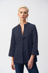 Joseph Ribkoff Bubble Jacquard Trapeze Jacket 251034