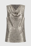 Joseph Ribkoff  Foiled Melange Knit Sleeveless Top 251081