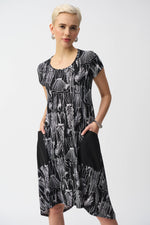 Joseph Ribkoff | Silky Knit Conversational Print Cocoon Dress 251140 - S25