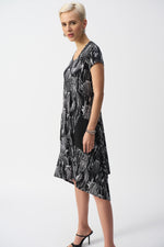 Joseph Ribkoff | Silky Knit Conversational Print Cocoon Dress 251140 - S25