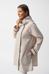 Joseph Ribkoff Memory Hooded Trapeze Coat 251184