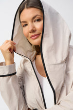 Joseph Ribkoff Memory Hooded Trapeze Coat 251184