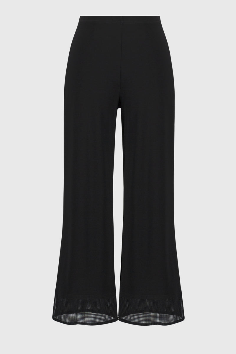 Joseph Ribkoff Silky Knit Culotte Pants With Mesh Detail 251187