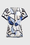 Joseph Ribkoff | Silky Knit Geometric Print Straight Top 251246 - S25