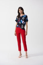 Joseph Ribkoff | Textured Jacquard Crop Pull-On Pants 251256 - S25