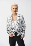 Joseph Ribkoff Faux Suede Floral Print Jacket 251910