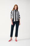 Joseph Ribkoff Jacquard Stripe Sweater Knit Pullover - 251933 - S25