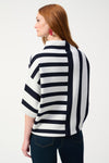 Joseph Ribkoff Jacquard Stripe Sweater Knit Pullover - 251933 - S25