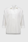 Joseph Ribkoff Poplin Boxy Shirt With Overlapping V-Neck - 251948 - S25