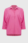 Joseph Ribkoff Poplin Boxy Shirt With Overlapping V-Neck 251948 S25