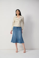 Joseph Ribkoff Stretch Denim Trumpet Skirt 251952 - S25