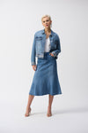 Joseph Ribkoff Stretch Denim Trumpet Skirt 251952 - S25