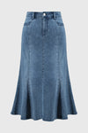 Joseph Ribkoff Stretch Denim Trumpet Skirt 251952 - S25