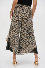 Joseph Ribkoff Chiffon Animal Print Reversible Culotte Pants 252156 - S 25